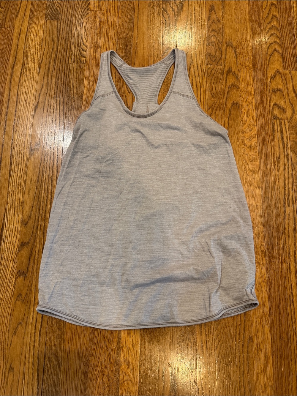 Lululemon Light Gray Racerback Tank Top - Women's Active Tee